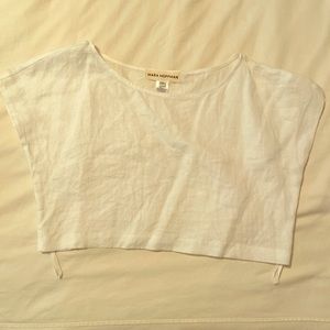 Mara Hoffman white crop top!